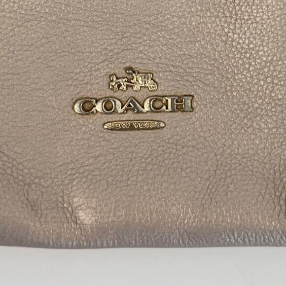 Coach Carry Crossbody Shoulder Handbag Purse Light Pink / Rose Gold F56126 - Picture 6 of 13